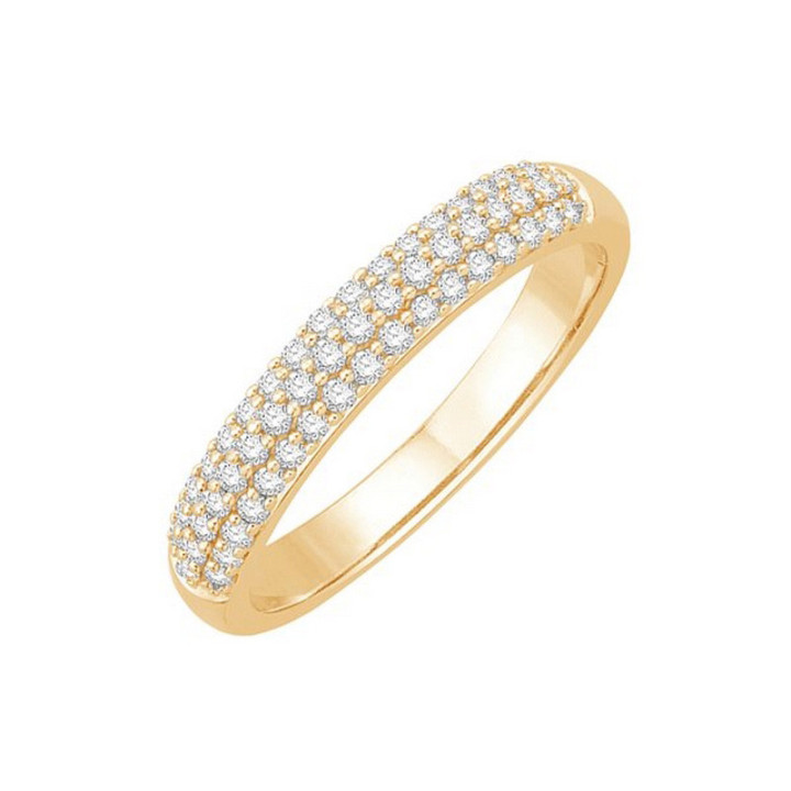 Alemao - Alliance or jaune et diamant 0.24ct