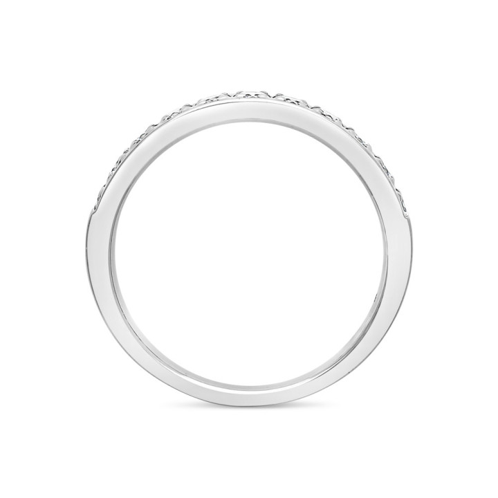 Jaoline - Alliance or blanc et diamant 0.50ct