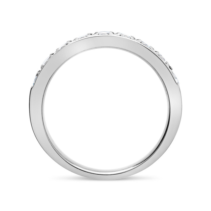 Jaoline - Alliance or blanc et diamant 0.77ct