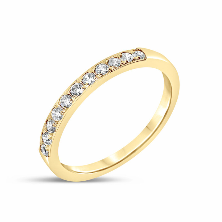 Jaoline - Alliance or jaune et diamant 0.25ct