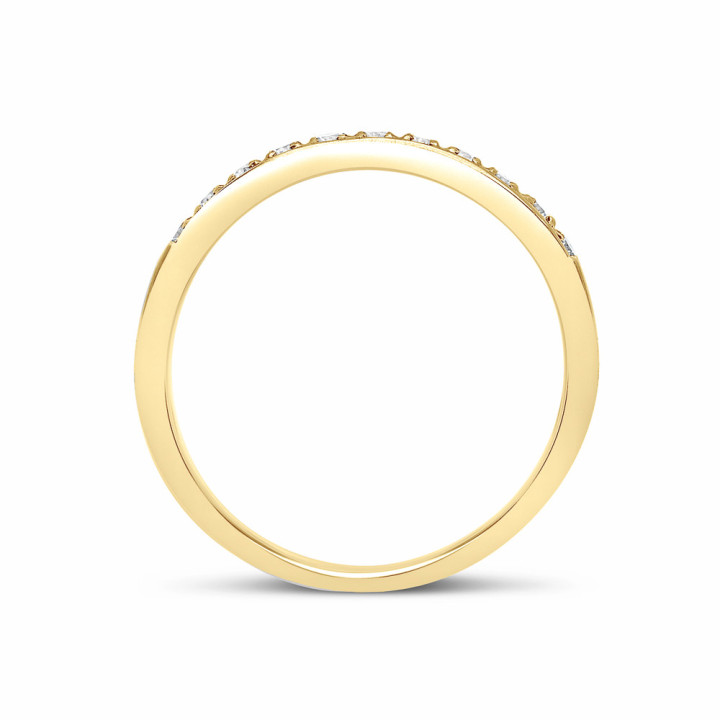 Jaoline - Alliance or jaune et diamant 0.25ct