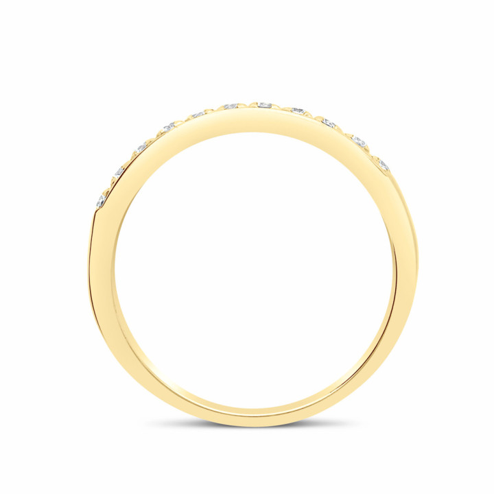 Jaoline - Alliance or rose et diamant 0.30ct