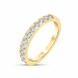 Jaoline - Alliance or jaune et diamant 0.50ct