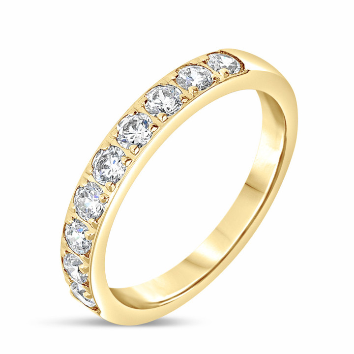 Jaoline - Alliance or jaune et diamant 0.63ct