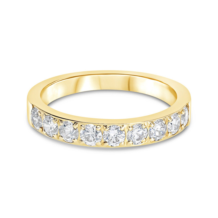 Jaoline - Alliance or jaune et diamant 0.77ct