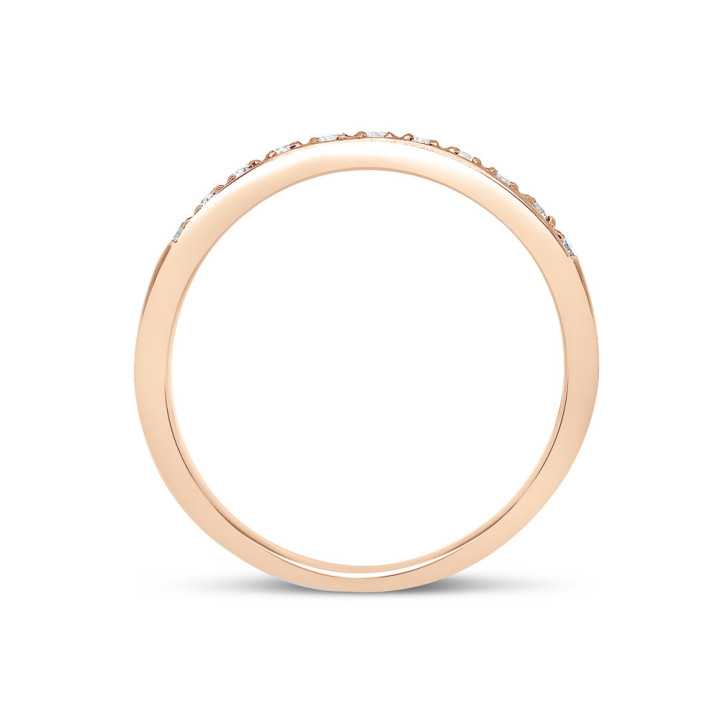 Jaoline - Alliance or rose et diamant 0.25ct