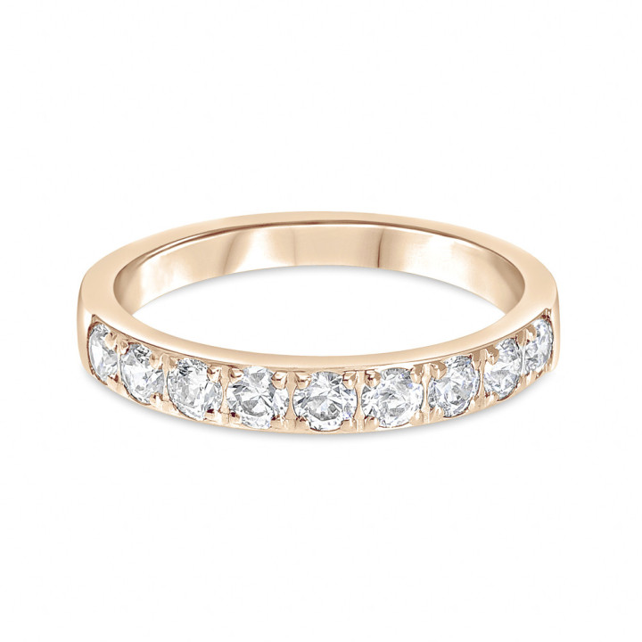 Jaoline - Alliance or rose et diamant 0.63ct