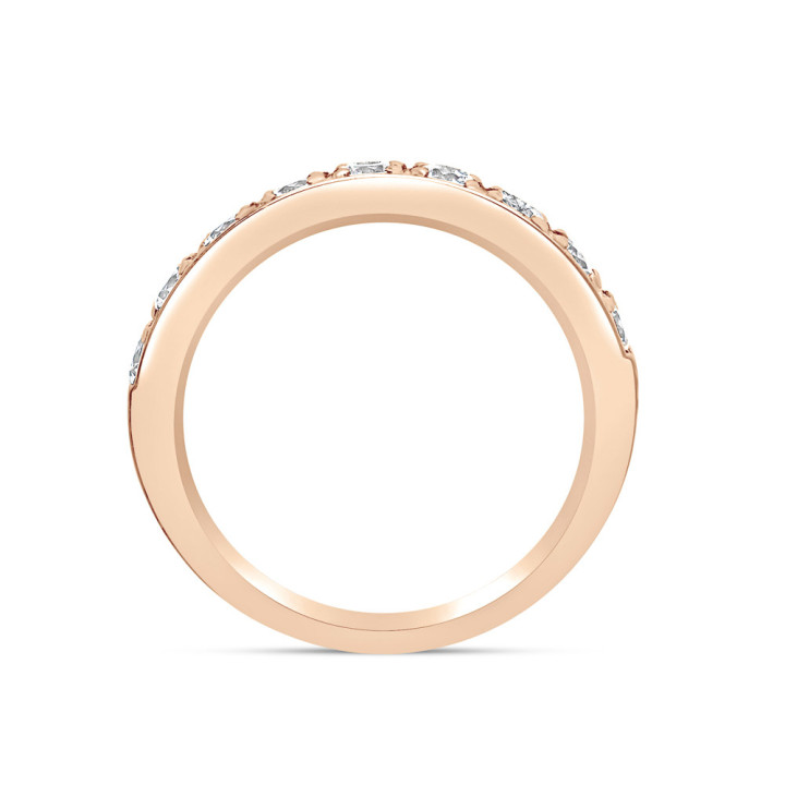 Jaoline - Alliance or rose et diamant 1.00ct