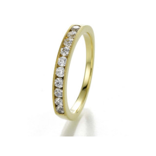 Caerin - Alliance or jaune et diamant 0.40ct