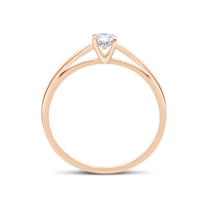 Jaoline - Solitaire or rose et diamant 0.50ct