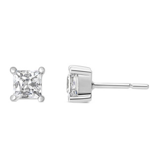 Zoe - Boucles d'oreilles or blanc et diamant 0.80ct