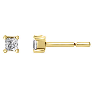 Zoe - Boucles d'oreilles or jaune et diamant 0.20ct