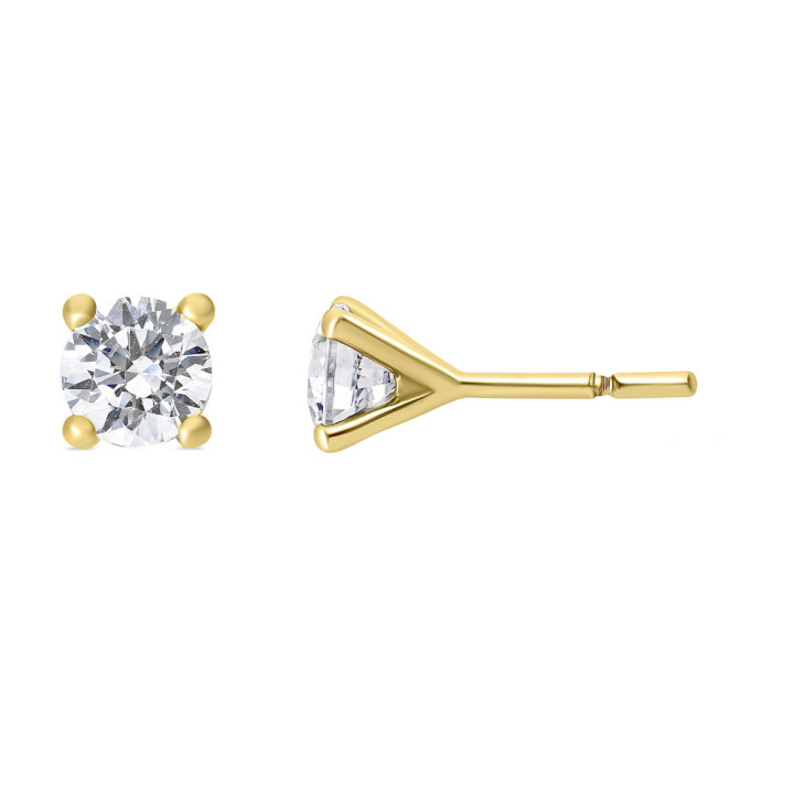 Zoe - Boucles d'oreilles or jaune et diamant 0.80ct