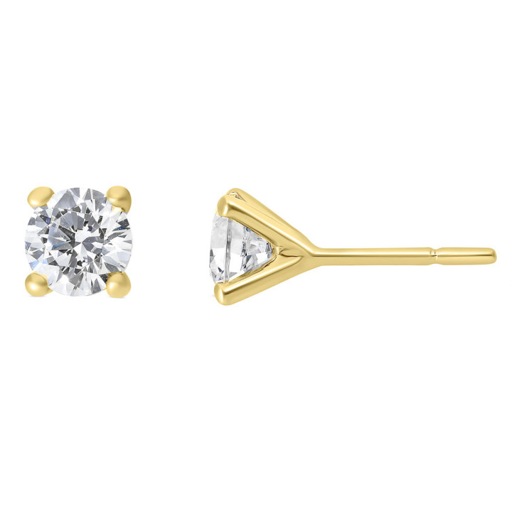 Zoe - Boucles d'oreilles or jaune et diamant 1.00ct