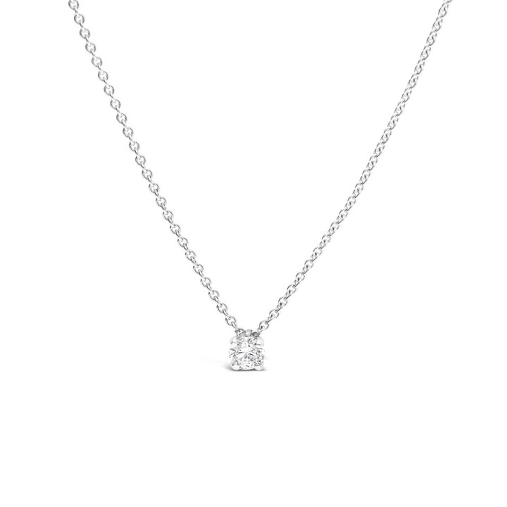 Zoe - Collier or blanc et diamant 0.50ct