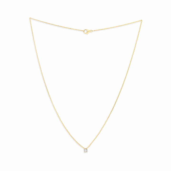 Zoe - Collier or jaune et diamant 0.20ct