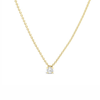 Zoe - Collier or jaune et diamant 0.40ct