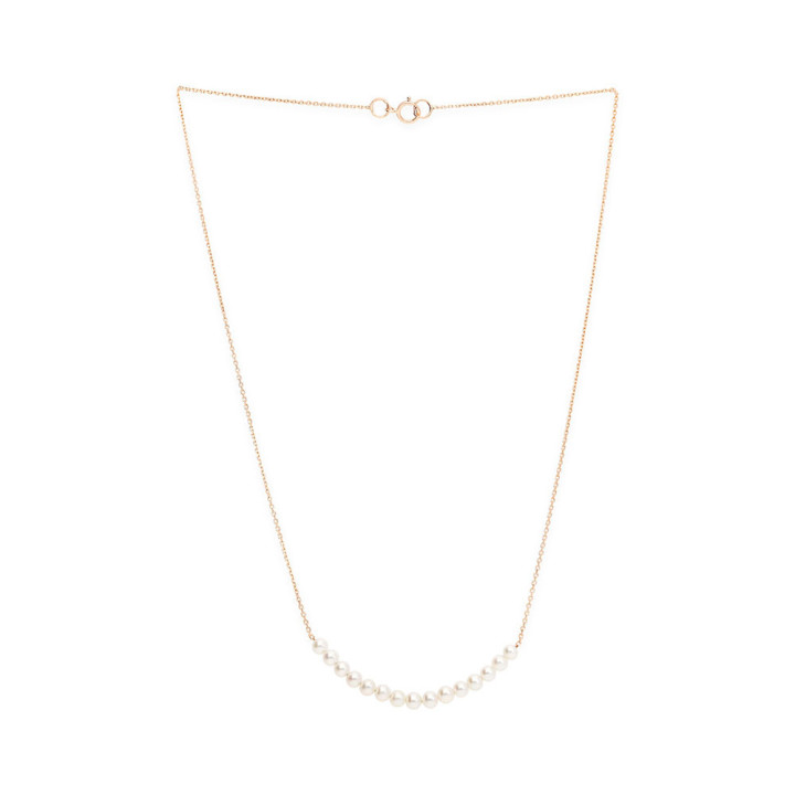 Clara - Collier or rose et perle de culture