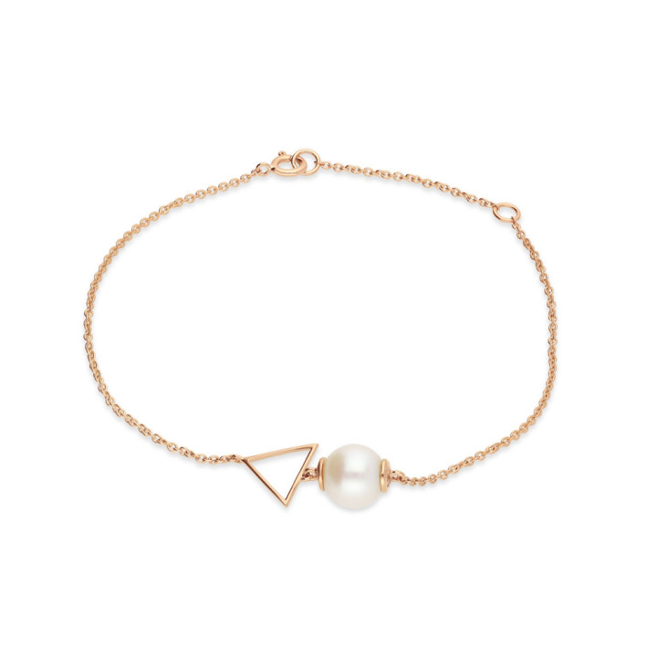 Cleopatre - Bracelet or rose et perle de culture