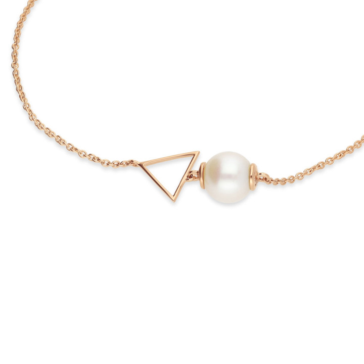 Cleopatre - Bracelet or rose et perle de culture