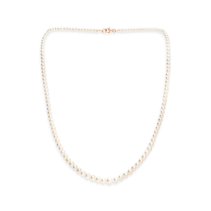 Valeria - Collier or rose et perle de culture