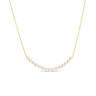 Clara - Collier or jaune et perle de culture