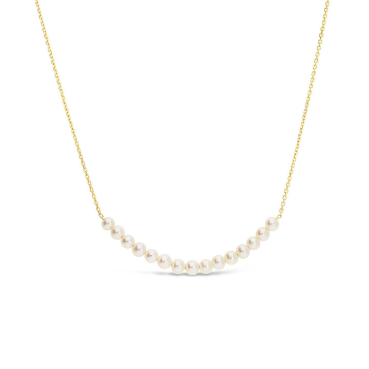 Clara - Collier or jaune et perle de culture