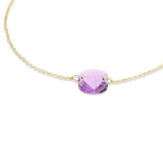 Iris - Bracelet or jaune et améthyste 1.80ct