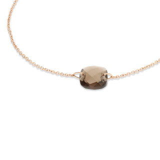 Iris - Bracelet or rose et quartz 1.80ct