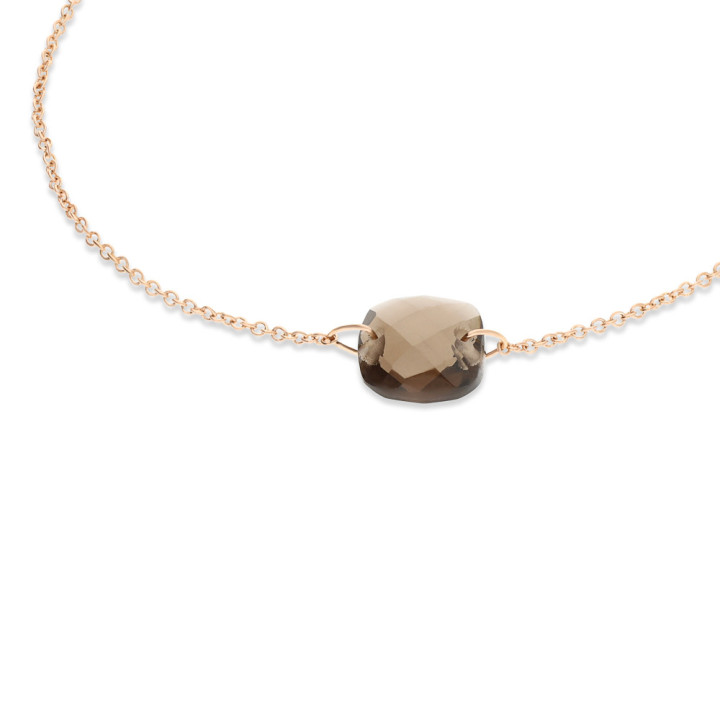 Iris - Bracelet or rose et quartz 1.80ct