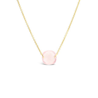 Iris - Collier or jaune et quartz 3.50ct