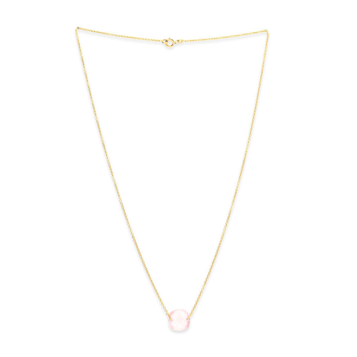 Iris - Collier or jaune et quartz 3.50ct