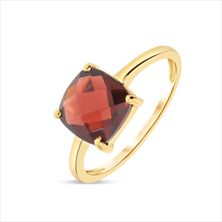 Iris - Bague or jaune et grenat 1.80ct