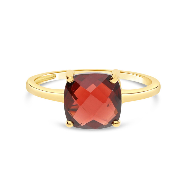 Iris - Bague or jaune et grenat 1.80ct