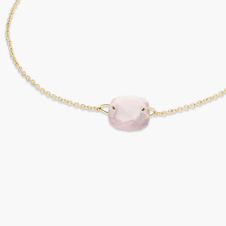 Iris - Bracelet or jaune et quartz 1.80ct