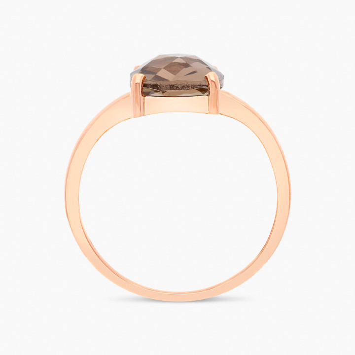 Iris - Bague or rose et quartz 1.80ct