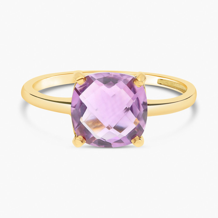 Iris - Bague or jaune et améthyste 1.80ct
