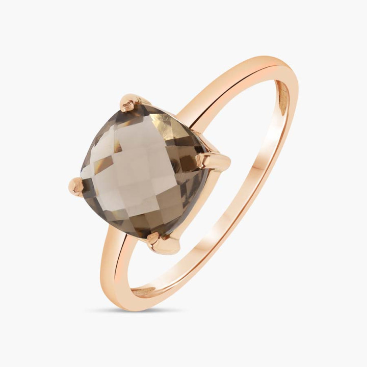 Iris - Bague or rose et quartz 1.80ct