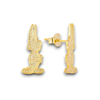 Astérix - Boucles d'oreilles argent, finition doré
