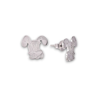 Idéfix - Boucles d'oreilles argent, finition rhodié
