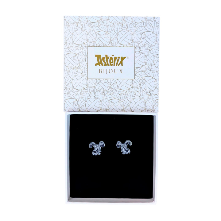 Idéfix - Boucles d'oreilles argent, finition rhodié