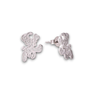 Idéfix - Boucles d'oreilles argent, finition rhodié