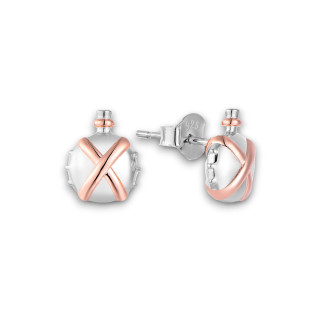 Potion magique - Boucles d'oreilles argent, finition rosé