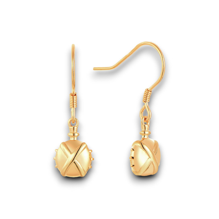 Potion magique - Boucles d'oreilles argent, finition doré