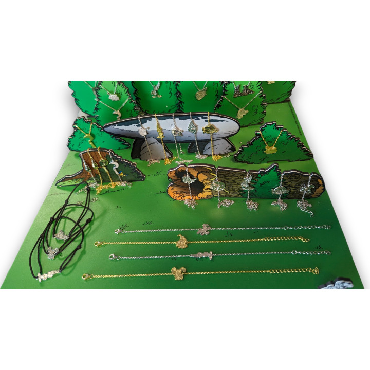 Idéfix - Collier argent, finition doré