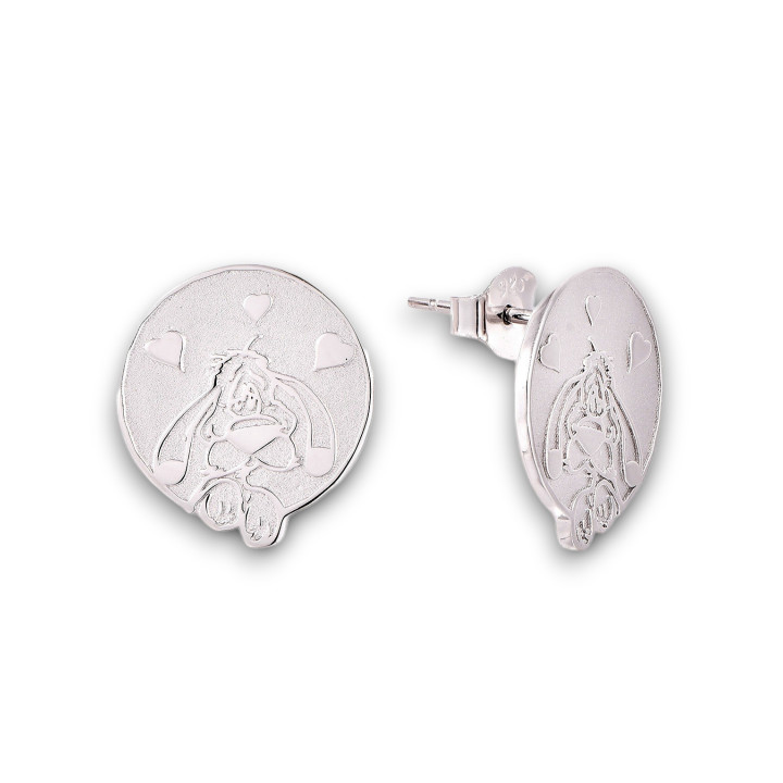 Idéfix - Boucles d'oreilles argent, finition rhodié