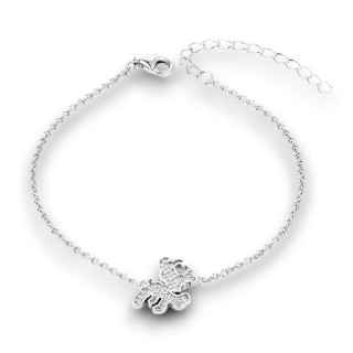 Idéfix - Bracelet argent et oxyde, finition rhodié