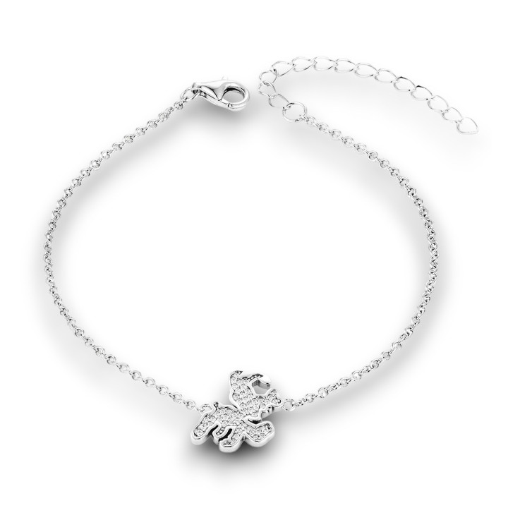 Idéfix - Bracelet argent et oxyde, finition rhodié