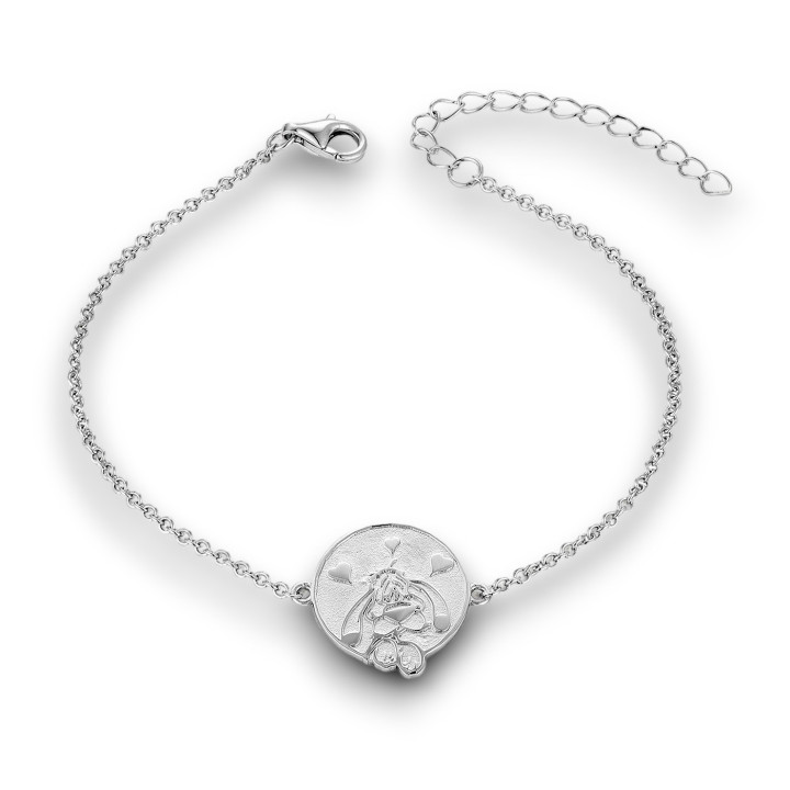 Idéfix - Bracelet argent, finition rhodié