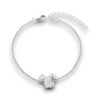 Idéfix - Bracelet argent, finition rhodié
